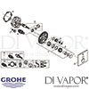 Grohe Grohtherm SmartControl Thermostat Concealed with One Valve Spares